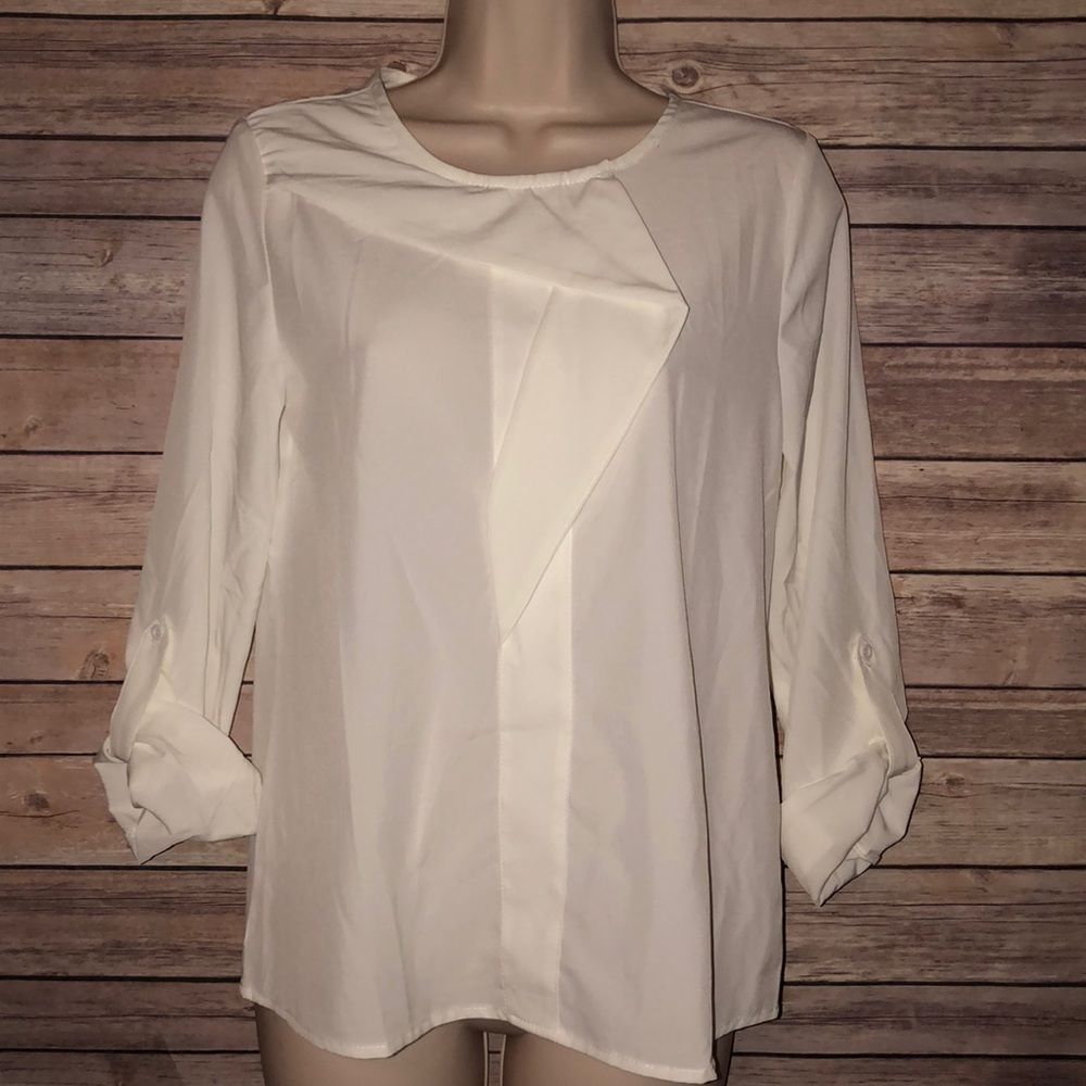 In Style White Blouse Size Small